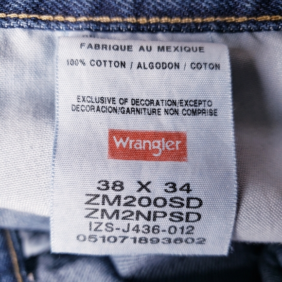 Wrangler Authenics Mens Denim Jeans 38 x 34 New - Picture 7 of 10